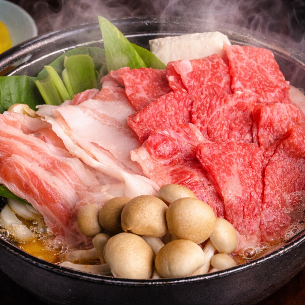 近江牛のうどんすき